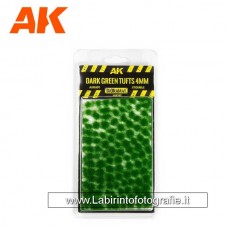 AK Interactive AK-8245 Dark Green Tufts 4mm