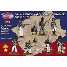 Victrix 54mm 1/32 Hard Plastic French Napoleonic Grenadiers 1805 to 1812