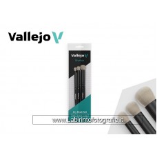 Vallejo Brush B007990 Dry Brush Set Small Medium Large