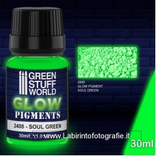 Green Stuff World Glow Pigments 30ml 2408 Soul Green