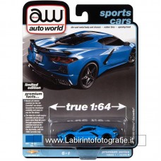 Auto World - Sports Cars - 1/64 - 2020 Chevy Corvette Blue