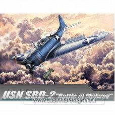 Academy 1/48 USN SBD-2 Battle of Midway Plastic Model Kit