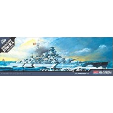 Academy 1/800 German Battleship Bismarck Plastic Model Kit
