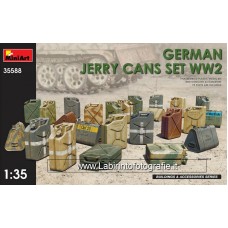 Miniart 1/35 - German Jerry Cans WWII Plastic Model Kit