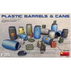 Miniart 1/35 - Plastic Barrels and Cans Plastic Model Kit