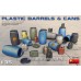 Miniart 1/35 - Plastic Barrels and Cans Plastic Model Kit