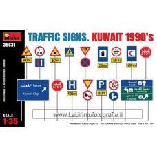 Miniart - 35631 - 1/35 Traffic Signs Kuwait 1990's Plastic Model Kit