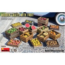 Miniart - 35628 - 1/35 Wooden Crates With Fruit Plastic Model Kit