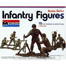 Monogram 1/35 Infantry Figures U.S. Soldiers in Action Poses 