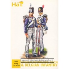 Hat 1/72 8096 Waterloo Nederlands Militia Belgian Infantry