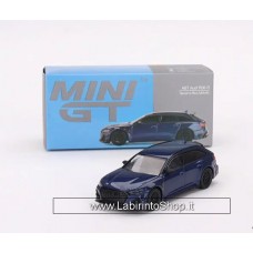TSM Model Mini GT 1/64 574 ABT Audi RS6-R Navarra Blue Metallic