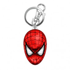 Spider-Man Head Colored Pewter Key Chain