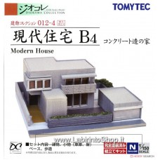 Tomytec 1/150 The Building Collection 012-4 Modern House B4 (Concrete House) (Model Train)