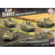 Team Yankee World War III Minitures Games M113 Platoon 4 Vehicles 1/100