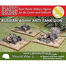 Plastic Soldier World War 2 Russian 45mm Anti Tank Gun 1/72