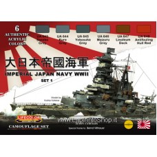 Lifecolor Acrylics LC-CS36 Imperial Japan Navy WWII Set 1