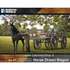 Rubicon Models 1/56 - 28mm Plastic Model Kit Horse Drawn Wagon