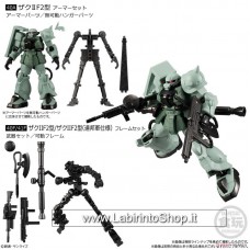 Mobile Suit Gundam G Frame 13 (Set of 2) (Shokugan) Frame + Armour Set Ms-06F zakuiif2