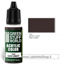 Green Stuff World 17ml Acrylic Color 1841 Dark Umber