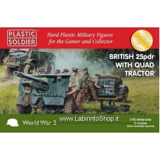 Plastic Soldier World War 2 British 25pdr Morris Quad Tractor 1/72