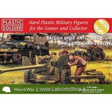 Plastic Soldier World War 2 British 6pdr Anti-tank Gun And Loyd Carrier Tow 1/72
