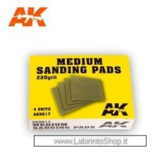 AK Interactive - AK9021 - Medium Sanding Pads 4 Units