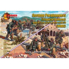 Mars - 1/72 - German Paratroopers Tropical Uniform With 10.5 cm Lg  42 & 8cm S.G.W.34 WWII