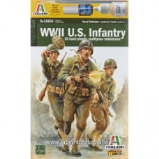 ITALERI 5515601 1/56 US Infantry 1943-1945 12 Figures