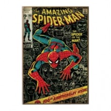 Spider Man 100th Anniversary Wood Wall Sign