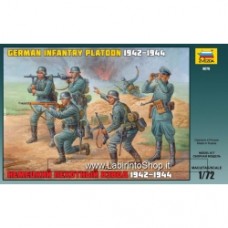 ZVEZDA GERMAN INFANTRY PLATOON 1942-44 1:72