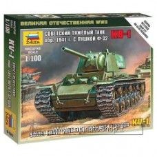 Zvezda 1/100 Soviet Heavy Tank mod. 1941 with F-32 Gun KV-1