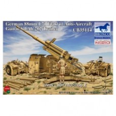 Bronco German 88mm L/71 Flak 41 Anti-Aircraft Gun w/Sd.Ah.202 Trailer