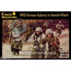 CAESAR MINIATURES - SET# 083 WWII GERMAN INFANTRY IN SMOCKS WINTER 