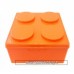 CONTENITORE BRICK 4, misura 35 x 35 x 18,5 h cm, Arancio