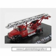 Opel Blitz Dl18 Magirus Truck Scala Fire Engine 1960 Red Black Silver