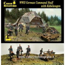 Caesar Miniatures 1 72 095 WWII German Command Staff W Kubelwagen 10 Figures