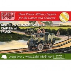 PLASTIC SOLDIER CO: 1/72 British and Commonwealth CMP 15 cwt Truck