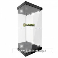 Master Revolving House Acrylic Display Case with Lighting for 1/12 Action Figures (black)