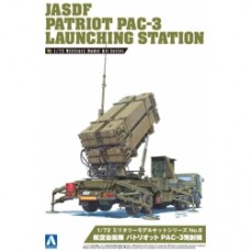 Aoshima Military model Kit No.8 Air Defense Patriot PAC 3 Launcher 1/72