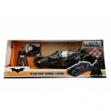 The Dark Knight Batmobile with Batman Figure 1:24 Scale