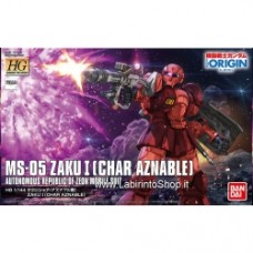 Bandai High Grade HG 1/144 Zaku I Char Aznable`s HG Plastic Model Kit