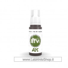 AK Interactive - Acrylic Colors 17ml AK11384 Very Dark Brown