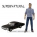 Supernatural Exclusive Sam Figure 1:18 with Impala Sedan 1:64 Scale Car