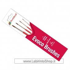 Humbrol Evoco Brushes Size 0 2 4 6 General Purpose
