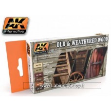 AK Interactive ak-562 Old and Weathered Wood Colors