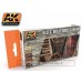 AK Interactive ak-562 Old and Weathered Wood Colors