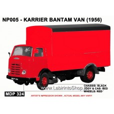 Karrier Bantam Van - Red 1/148 'N' Gauge