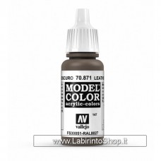 Vallejo Model Color 70.871 Leather Brown 17ml
