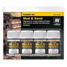 Vallejo Acrylic Paints 40ml Bottle 73.191 Set of 4 Mud and Sand 40 ml