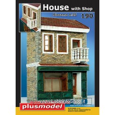 PlusModel Plus 190 - House with shop 1/35